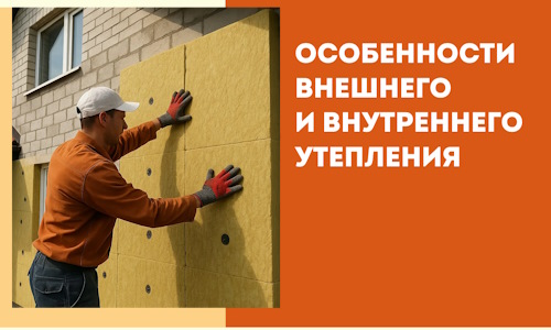 Какие особенности внешнего и внутреннего утепления в Рассказово