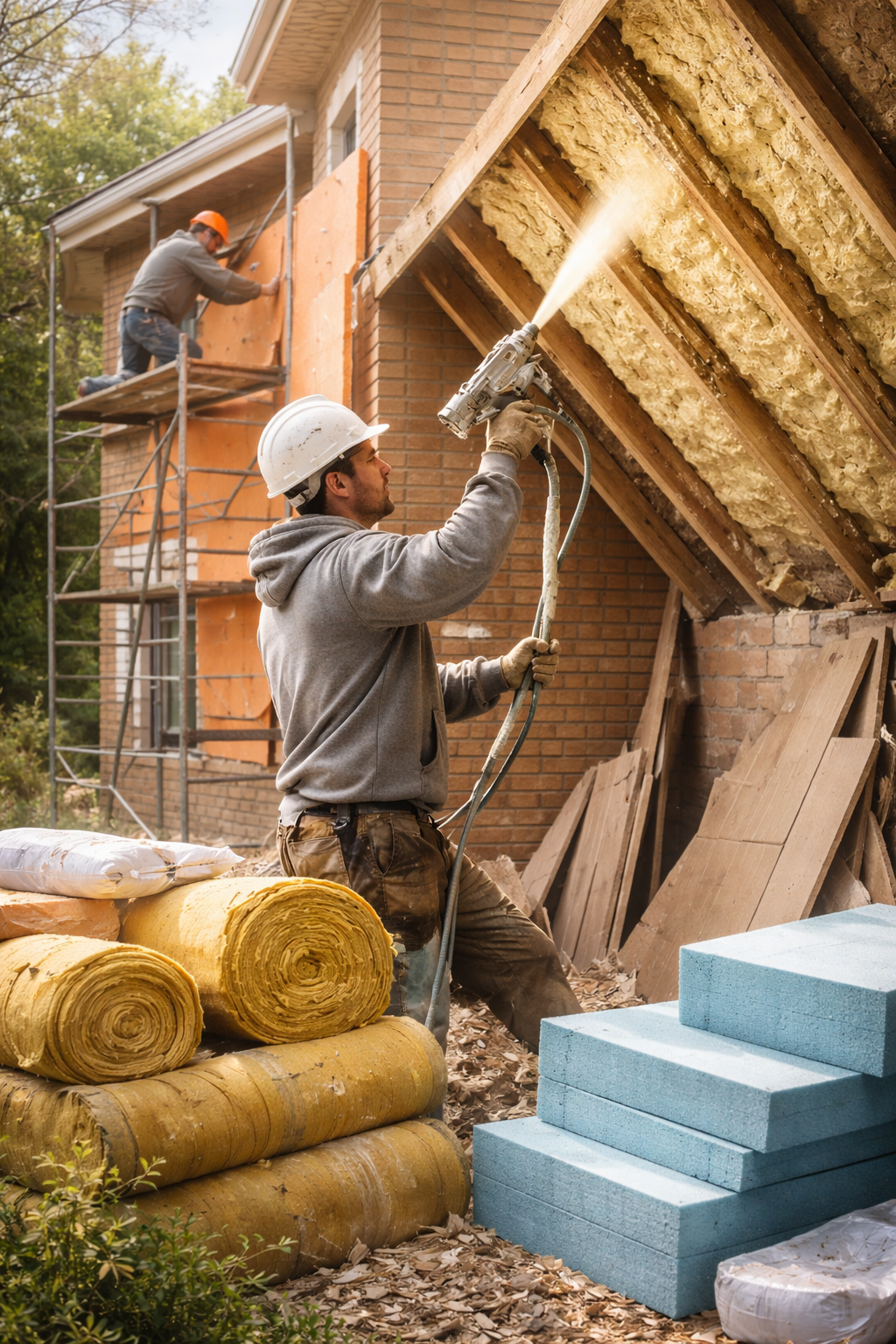 Утепление домов в Рассказово под ключ от 4290 руб/м2 | Профессионально — ТепломастерРсз